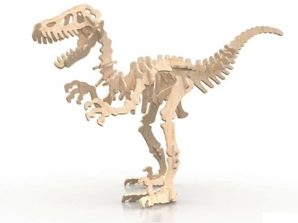 Build a 3D Wooden Dinosaur Puzzle