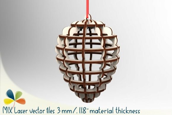 Crafting Festive Elegance: A Complete Guide to the 3D Pinecone Ornament Laser Cut File