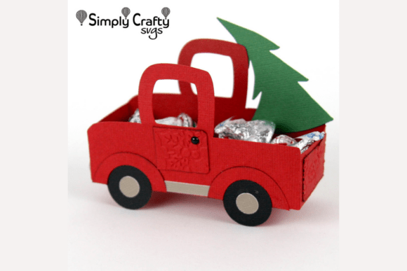 Crafting Holiday Magic with the Red Truck Treat Box SVG