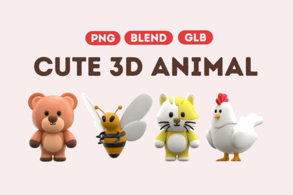 Cute 3D Animal Set 01: A Creative Asset Guide