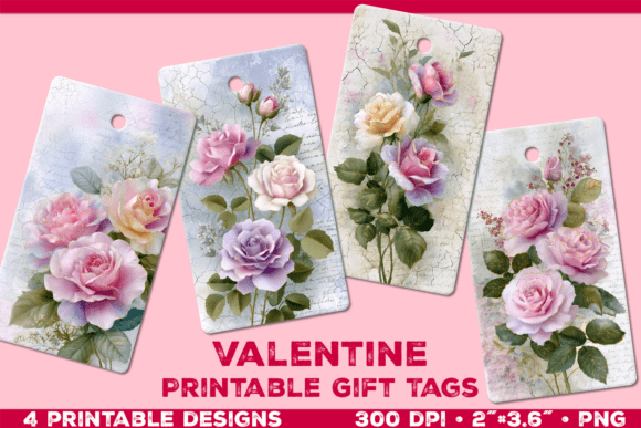 Elevating Your Gifting with Printable Gift Tags with Roses in Pastel