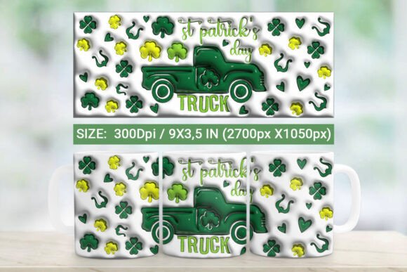 Evaluating St Patrick's Day 3D Tumbler Wrap Designs for Sublimation Projects