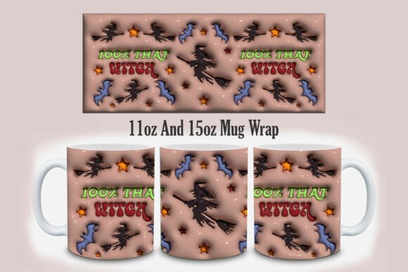 Evaluating the 3D Inflated 100 That Witch Mug Design for Print-on-Demand