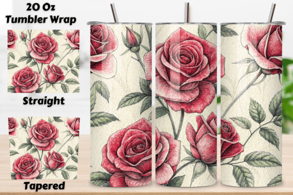 Evaluating the Charcoal Sketch Rose Seamless Tumbler Design for Sublimation