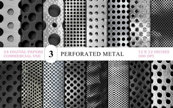 Evaluating the Grunge Modern Perforated Metal Texture Bundle for Professional Design Work