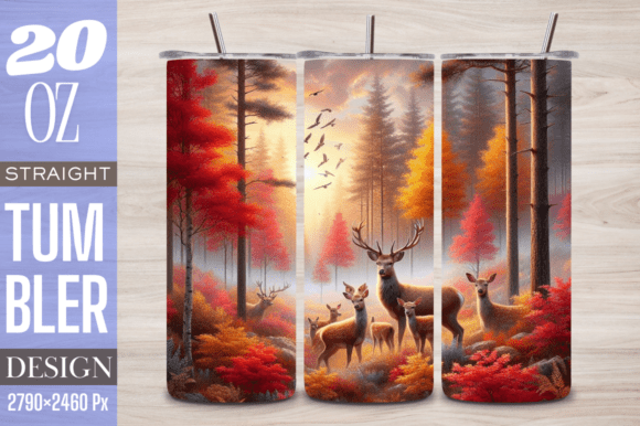 Evaluating the Hunting Deer 20 Oz Skinny Tumbler Design for Sublimation Projects