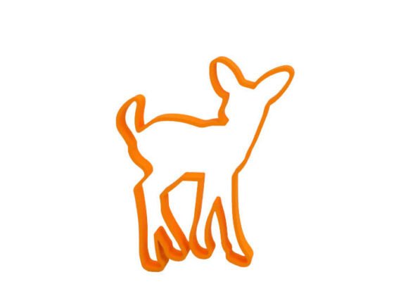Fawn Deer Cookie Cutter STL for Baking
