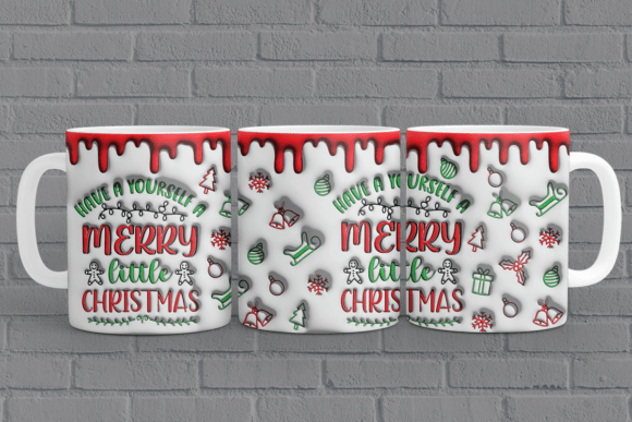 Have a Yourself a Merry Little Christmas: Elevating Holiday Sublimation Projects with Premium 3D Mug Designs