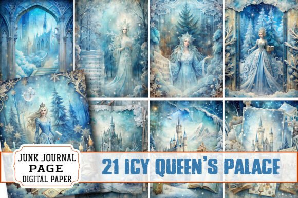 Icy Queenβs Palace Junk Journal Pages