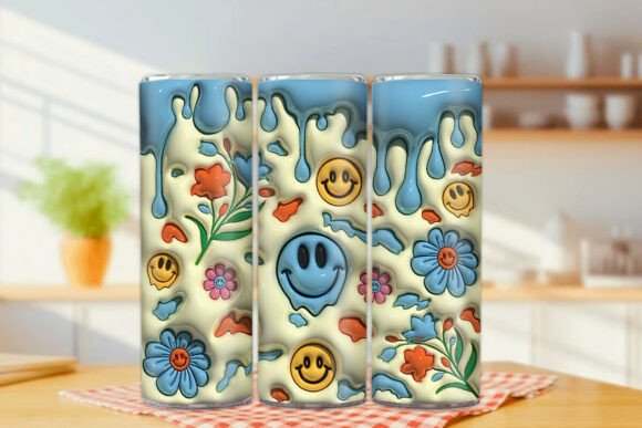 Mastering the 3D Inflated Flower Smile Tumbler Warp for Professional Sublimation