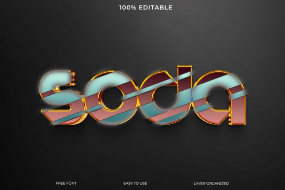 Mastering the Soda Text Effect with 3D Lines for Modern Design