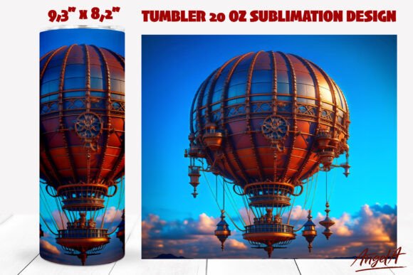 Mastering the Steampunk Hot Air Balloon Tumbler Wrap for Professional Sublimation