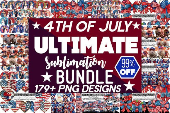Mega 4th of July Sublimation Clipart: Elevating Patriotic Design with Precision and Versatility