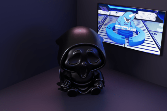 Morte Cartoon Com Faca: 3D Model Guide