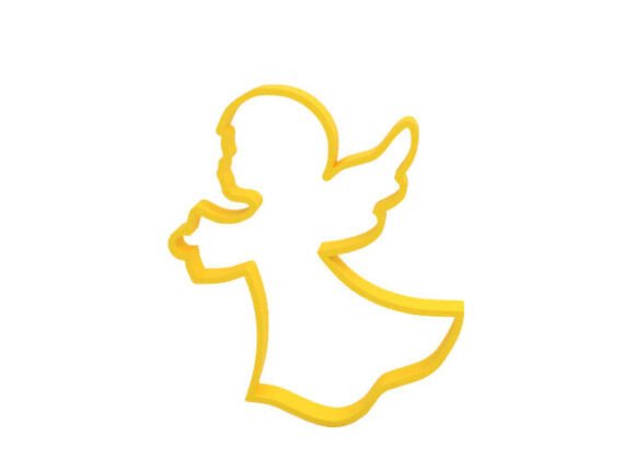 Praying Angel Cookie Cutter STL: A 3D Model for Easy 3D Printing and Festive Baking