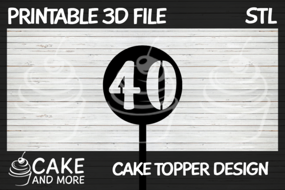 Strategic Milestone Branding: Leveraging the Number 40 Cake Topper for Memorable Events