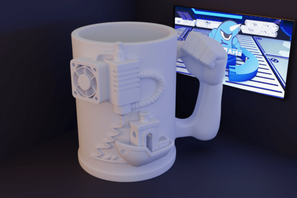 Stylized 3D Mug: A Maker’s Tribute