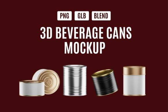 Visualizing Success: Elevating Brand Identity with the Beverage Can Mockup Kit Set 04